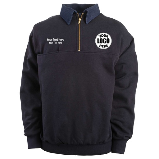 OG-Firefighter's Quarter-Zip Fleece, Navy